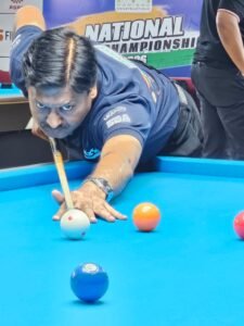 आलोक कुमार की रोमांचक जीत, महिलाओं की 9-बॉल में नॉकआउट लाइन-अप तय; 10-बॉल में दिग्गजों का दमदार प्रदर्शन