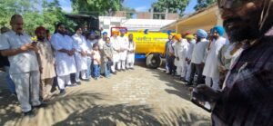  ग्यासपुरा  हलका पायल के 5 गांवों की ग्राम पंचायतों को फायर सिस्टम से लैस पानी के टैंकर दिए