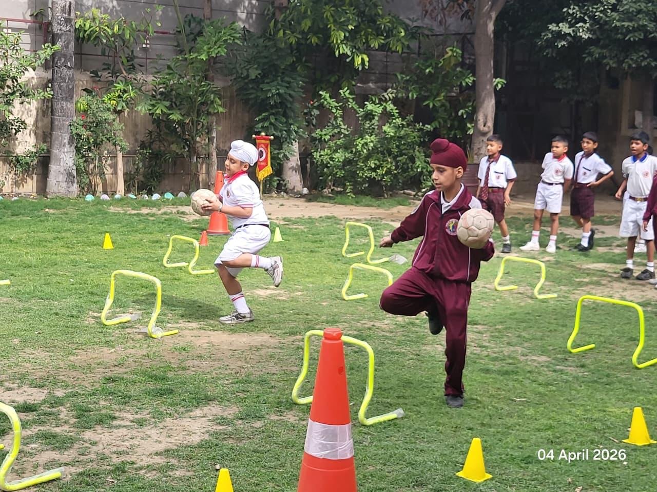 School hurdle race event ram lal bhasin public school