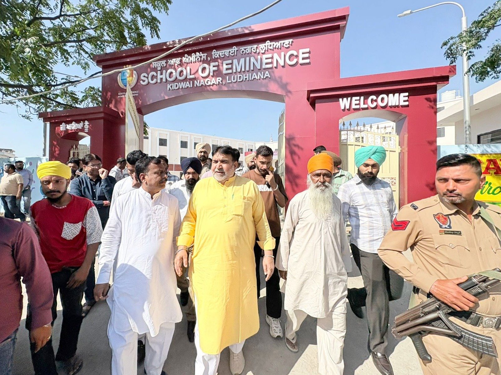 School of eminence ludhiana visit ashok parashar dc inspection1