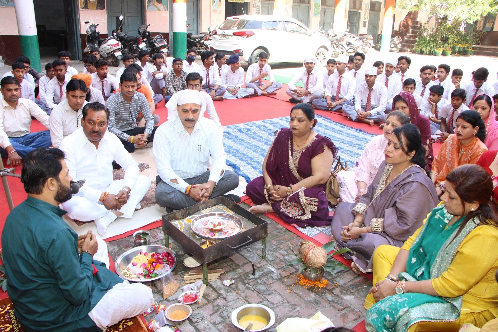 Sdp school hazuri road new session havan start1