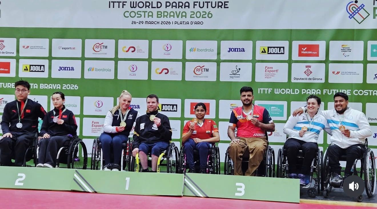 Shubham wadhwa bronze medal ittf para table tennis spain