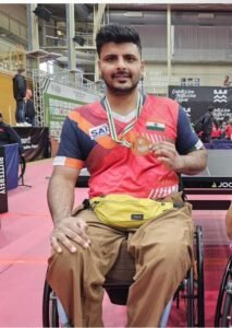 Shubham wadhwa bronze medal ittf para table tennis spain1