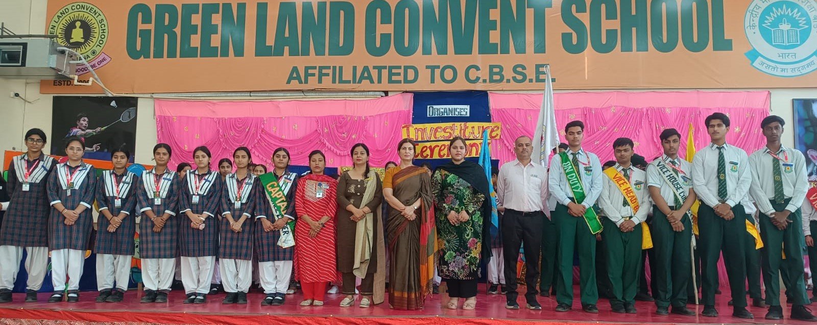 Green land convent school investiture ceremony