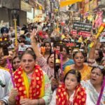 भाजपा ने लुधियाना में निकली महिला आक्रोश मशाल यात्रा  