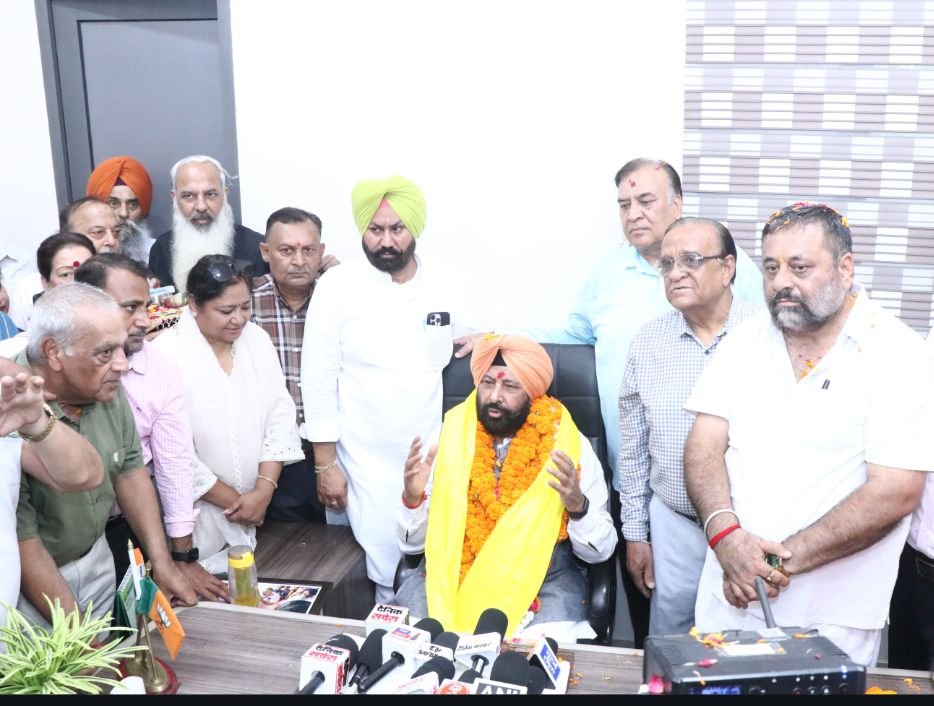 Keval singh dhillon grand welcome ludhiana first visit as punjab bjp president